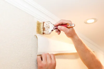 Pose de papier peint à Andancette — revêtements muraux et toiles de verre